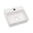 13.6"x11.6"Ceramic Rectangular Wall Mount Bathroom Sink with Single Faucet Hole