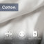 Édredon 100% coton très grand - gris et blanc pour la chambre à coucher grâce au sommeil de qualité blanc / gris-132947518
