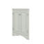 Armoire d'angle triangulaire avec tablettes réglables et portes chics-1696058394