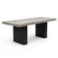 Banc de salle à manger Mali, siège rembourré, tissu gris tourterelle, brun foncé 40 po