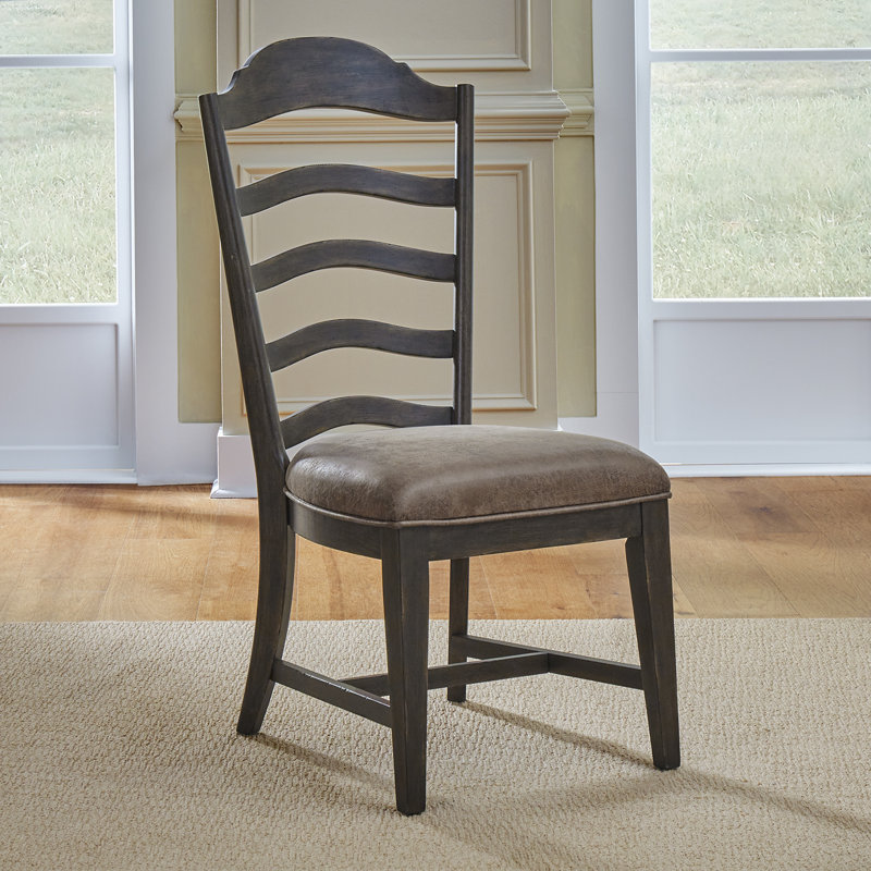 Trelawny Ladder Back Side Chair w/ Upholstered Seat
