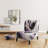 Purple Black Multifaceted Whirls - Velvet Upholstered Modern Slipper Chair, Purple Accent Chair