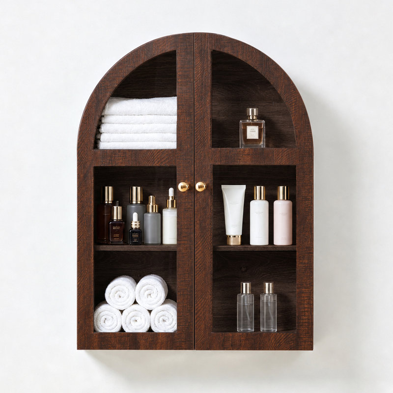 Armoire murale 31,5 po, Noyer