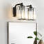 Luminaire de meuble-lavabo noir avec abat-jour en cristal-1465697563-1465697564