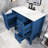 36" Single Sink Freestanding Bathroom Vanity with Ceramic Sink-2033019537