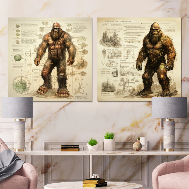 Ensemble de salon mystique Bigfoot Blueprint I - Bigfoot, Toile tendue, H 16 po x l 33 po x P 1 po