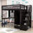 Idalina 1 Drawer Wood Loft Bed with Built-in-Desk, Shelves and Wardrobe-65696838-65696891