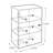 Acrylic Lockbox Countertop Display Case w/ 2 Shelves 12.375" wide