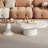 Nesting Coffee Table,Irregular Coffee Table and Side Table for Living Room, Bedroom, Office