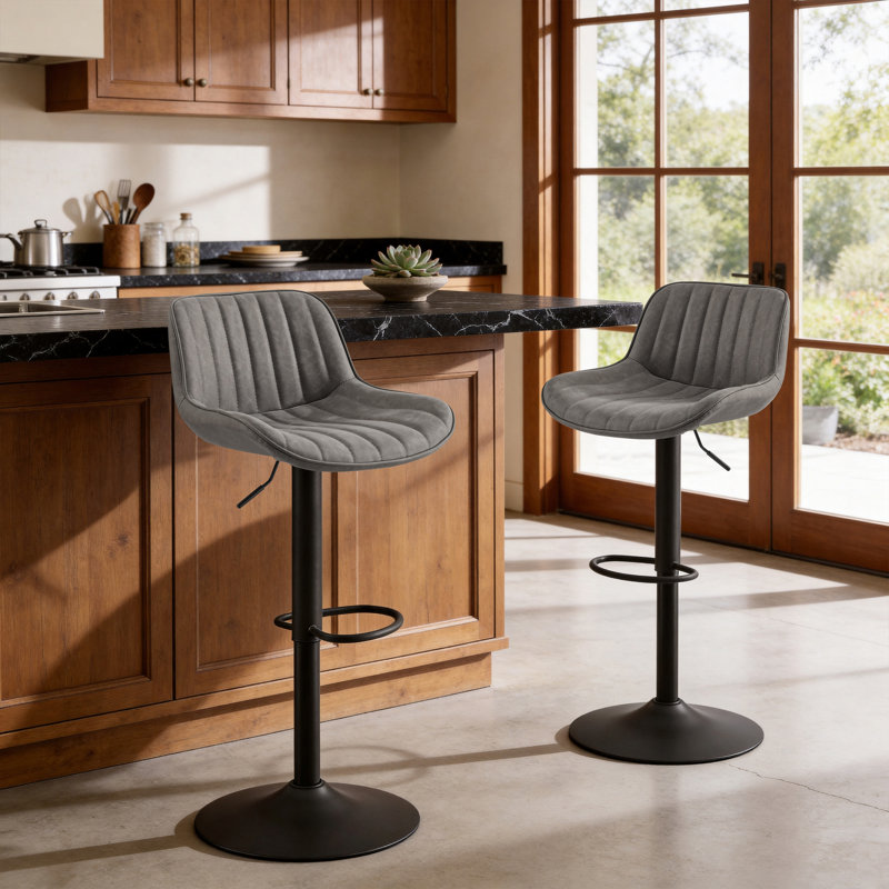 Tabouret de bar et de comptoir Almeida, Gris