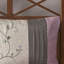 Ensemble d'édredon brodé 7 pièces mauve
