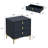 3 - Drawer Nightstand With Metal Legs-1734442854