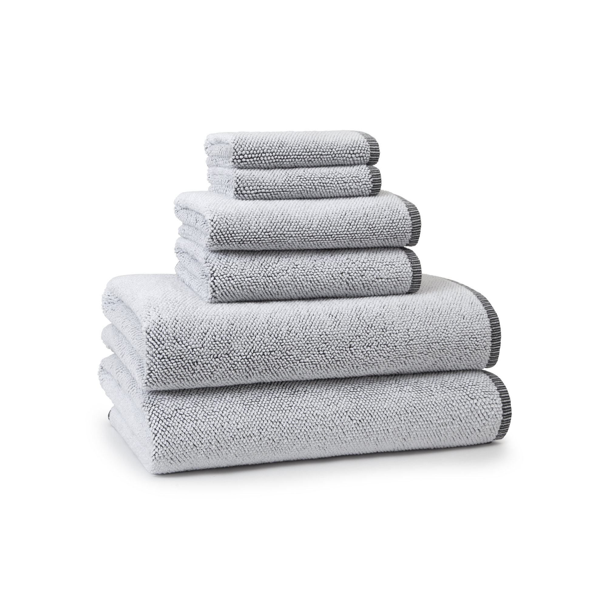Rust Turkish Cotton Hand Towel, Gray