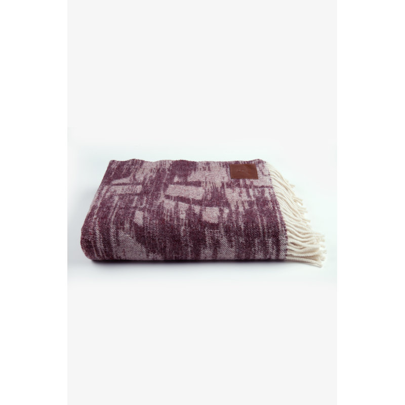 RC Throws Abstract Throw Blanket, BURGUNDY