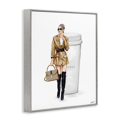 Art sophistiqué de giclée pour fille et café par Ziwei Li