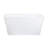 Kingston Brass Aqua Eden 55-Inch Acrylic Rectangular Double Ended Freestanding Tub with Drain and Integrated Seat