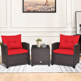 Chunn 2 - Person Patio Conversation Sets with Cushions