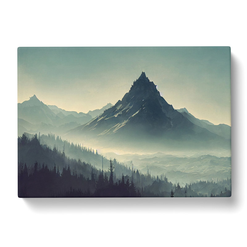 Excellent Winter Mountains - Wrapped Canvas, 35cm H x 50cm W x 3cm D
