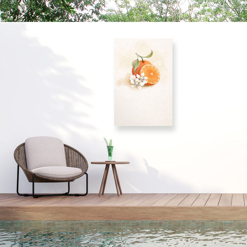 Xuan Thai  Juicy Orange Outdoor  Canvas, 12" H x 19" W