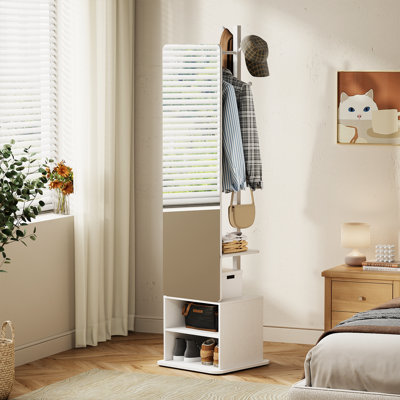 Portemanteau pivotant avec miroir