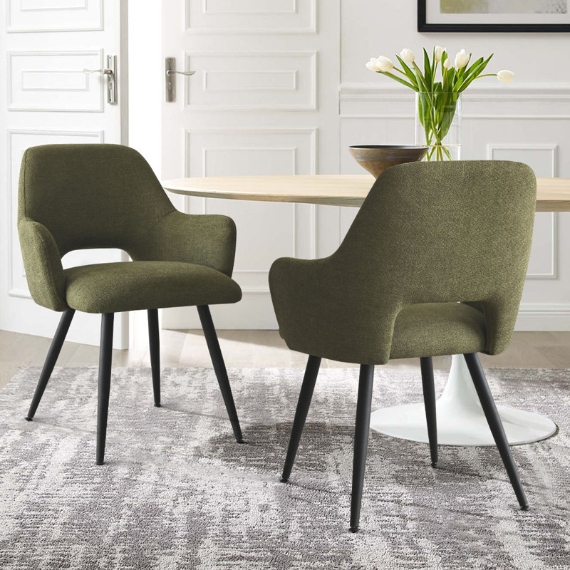 Matsuichi 23'' W Upholstered Armchairs, Olive Green