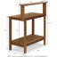 Banc de rempotage d'extérieur en bois massif, naturel