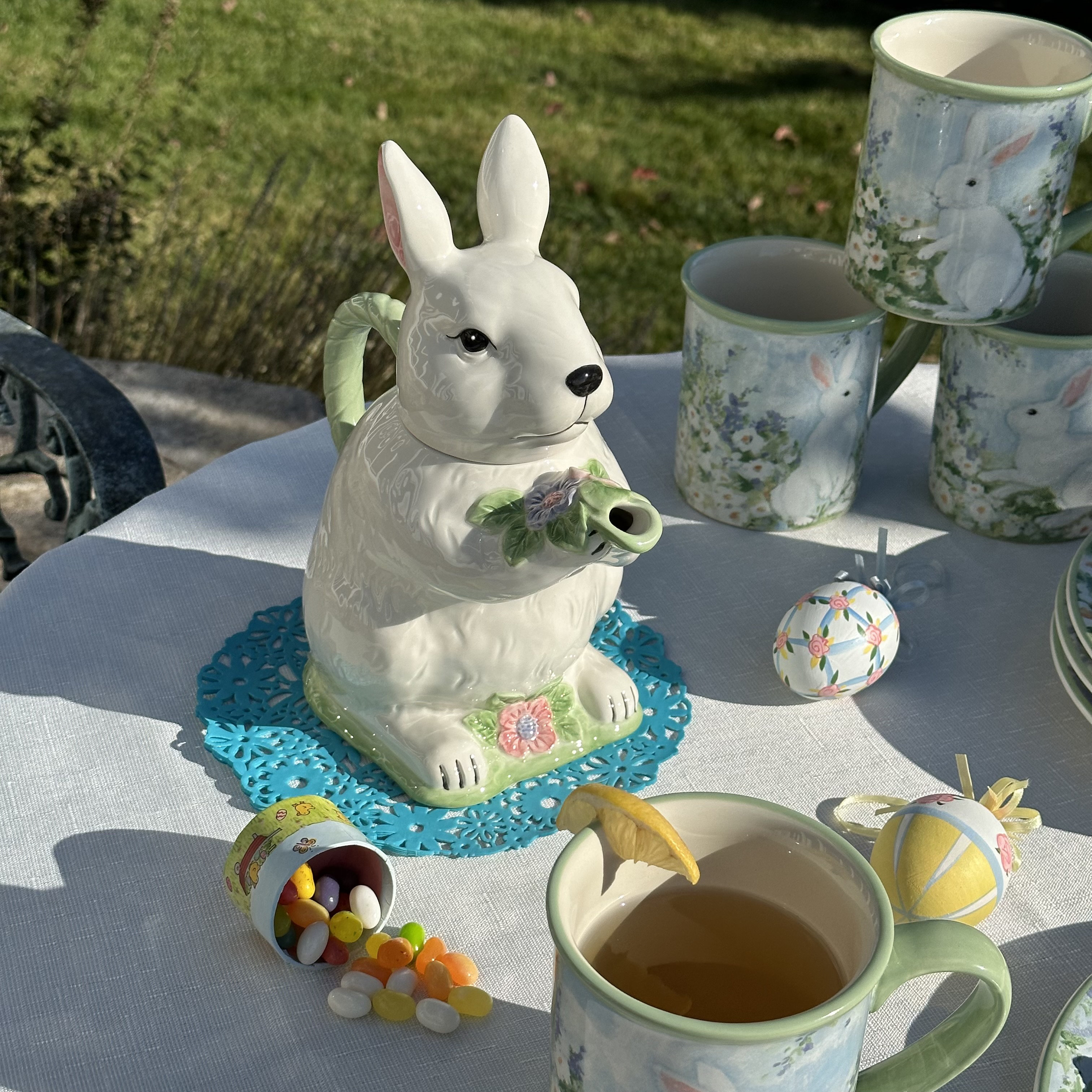 Certified International Easter Morning 3-D Bunny Teapot | Wayfair