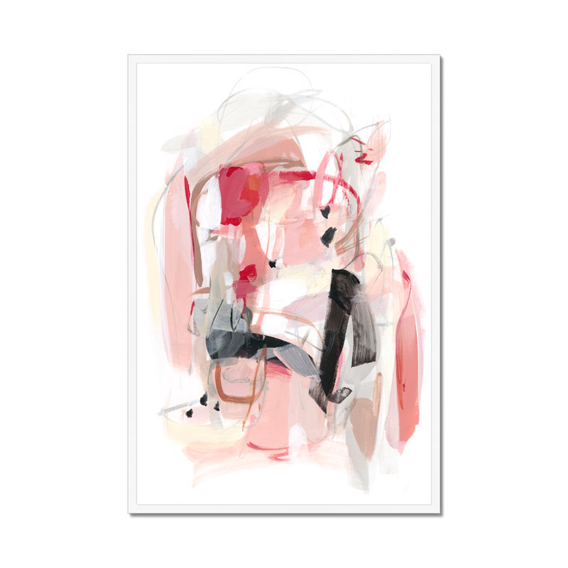 Soft Speak II by Christina Long - Painting, 34cm H x 24cm W, White Framed Paper Print