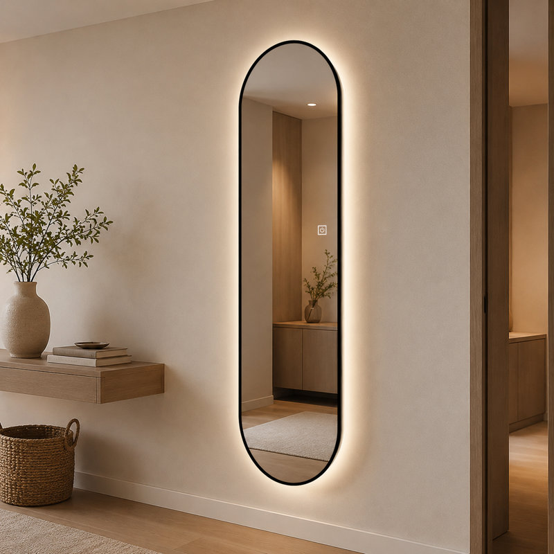 Miroir de salle de bain noir