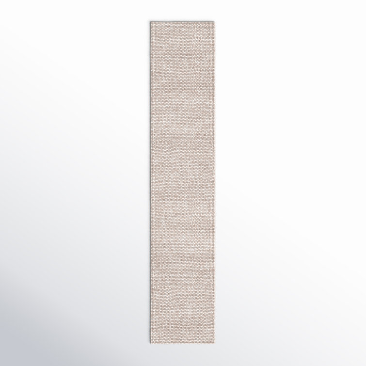 Tapis beige fait à la main Elle