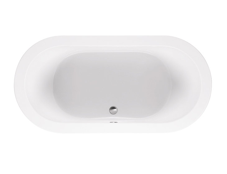 New Yorker 2 Soaker Tub - Matte, Undermount, 22.75" H x 65.5" W x 32" D