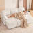 83''W Chenille Convertible L Shape Sectional Sleeper Sofa With USB And Storage-357988511-357988498
