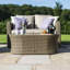 Balch 4 Seater Rounded Sofa Set