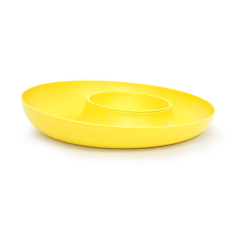 EKOBO Canton Bamboo Chips And Dip Platter, Lamon