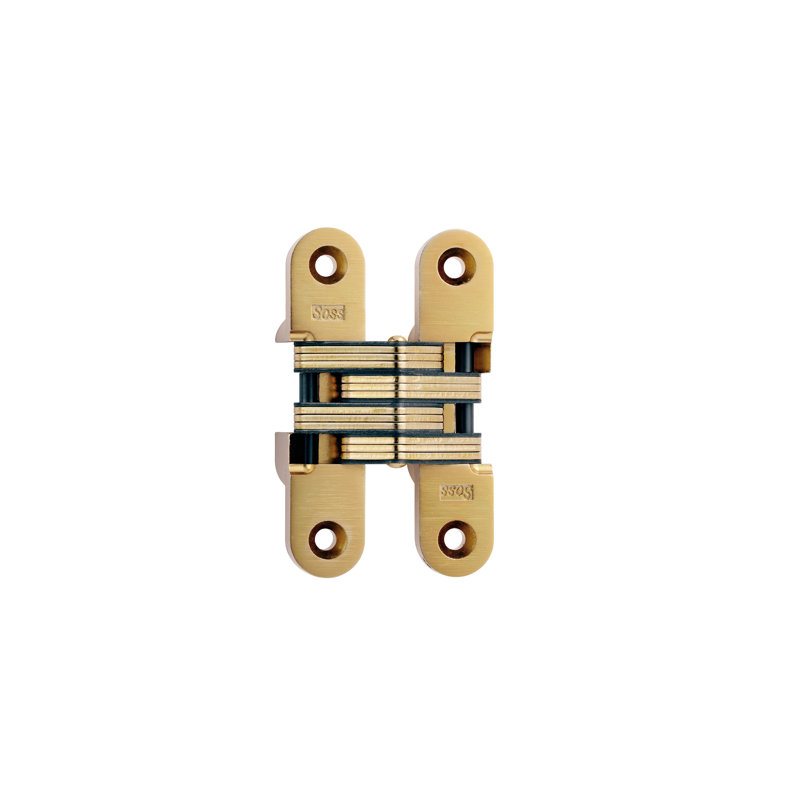 SOSS Model 216 for 1 3/8" Thick Doors, 20 Minute Fire Rated, Satin Brass