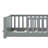 Newton Twin Size Floor Platform Bed With Built-In Book Storage Rack-444888727