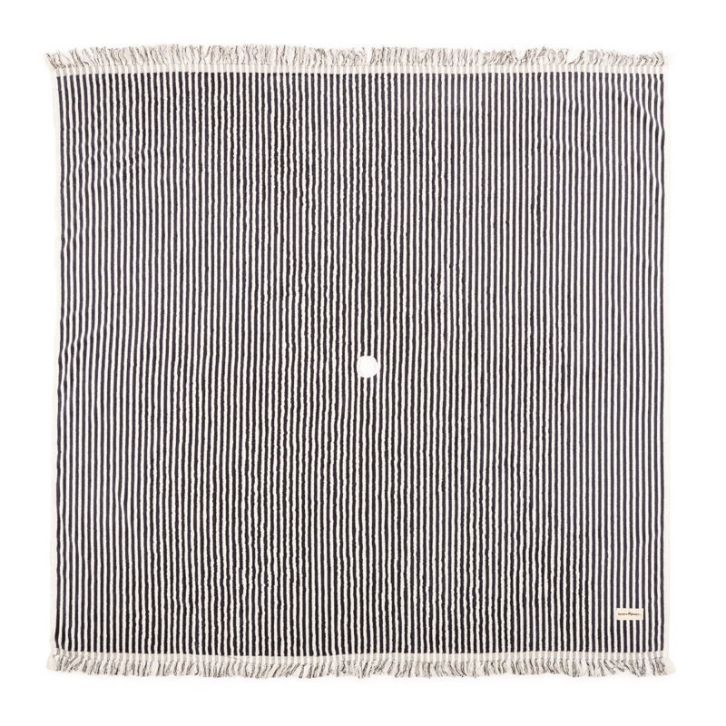 Beach Blanket, Navy/White
