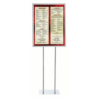 AARCO Freestanding Banner Stand
