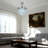 42" Modern Crystal Ceiling Fan With Led Light & Remote, 3 Colors Changing, 3 Speeds, Timer