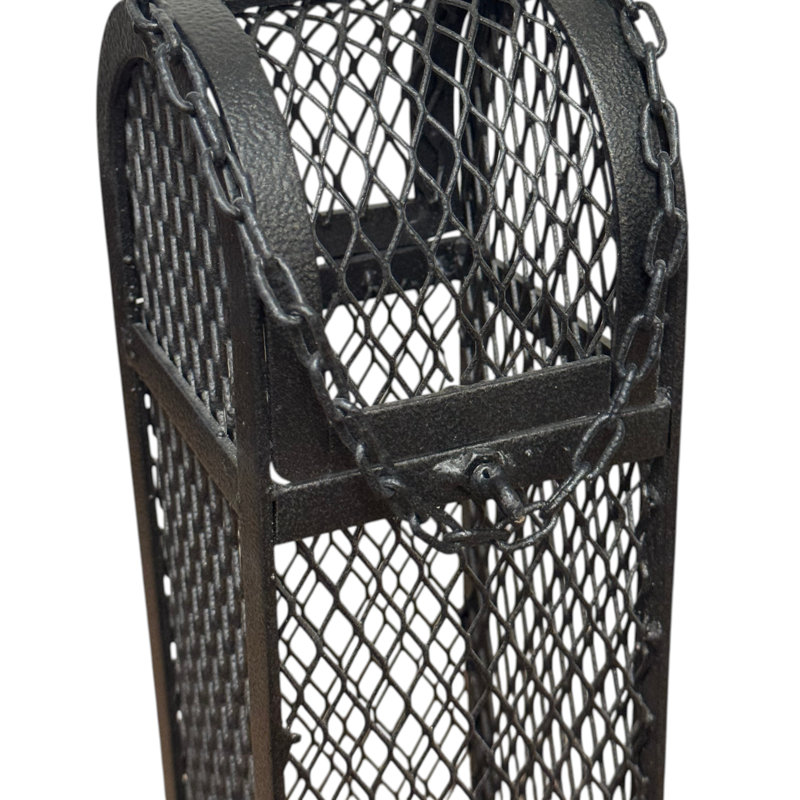 Mesh Single-Bottle Wine Dome, Textured Bronze