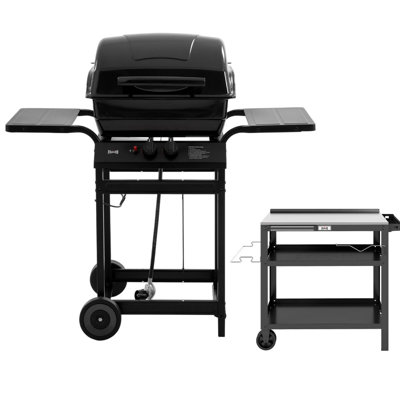 Feasto 2-burner Propane Gas Grill With Grill Cart