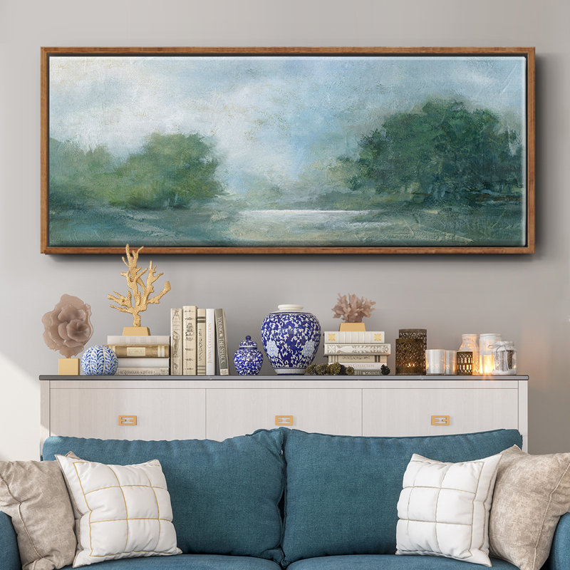 Summer Afternoon- Framed Canvas, 8" H x 20" W