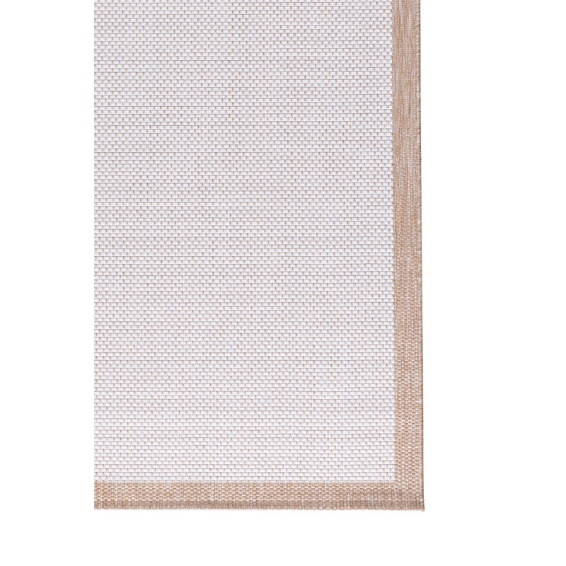 Elegant Ecru Area Rug, 4.0 x 5.9 Feet | 100% Polypropylene, 35.3 oz/sq yd | Machine Woven, 0.1-inch Pile Height | Durable & Easy to Clean, Ideal for Living Rooms, Bedrooms & High-Traffic Areas