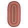 Burkleigh Farmhouse Braided Red Jute Area Rug