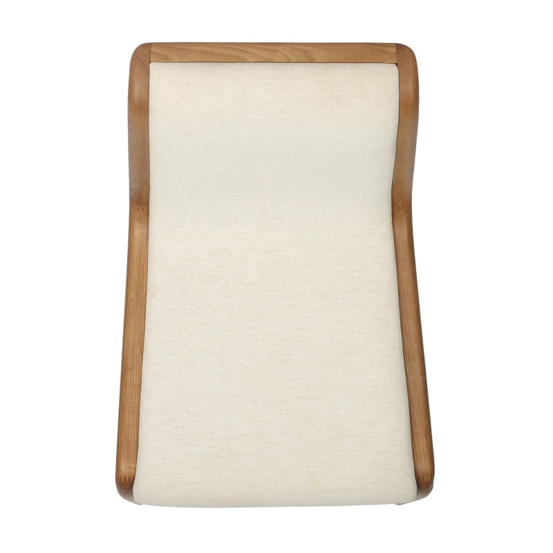 Rafe Upholstered Stool with Solid Wood Frame
