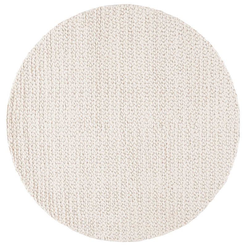 Finnick 718 Area Rug In Ivory, Round 6'