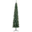 Arbre de Noël artificiel 9,5 pi, aiguilles de pin minces avec branches réalistes, pommes de pin et base en métal