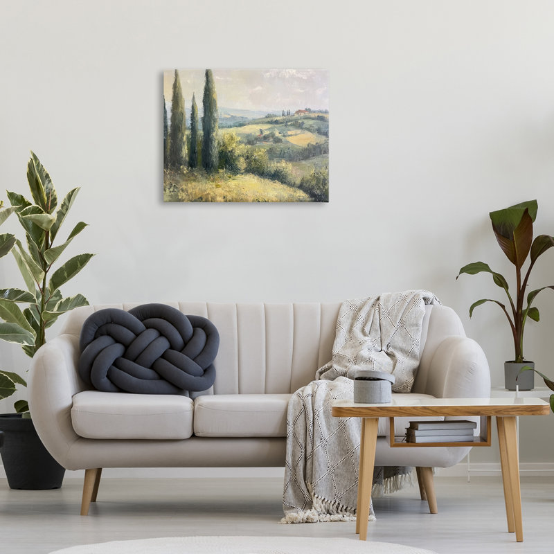 Toile Rolling Hills Country View, conception de Petal Prints Design, H 24 po x l 30 po