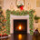Guirlande de Noël avec lumières, guirlande de 50 lumières à DEL 9 pi à l'intérieur et à l'extérieur avec décorations de Noël à piles