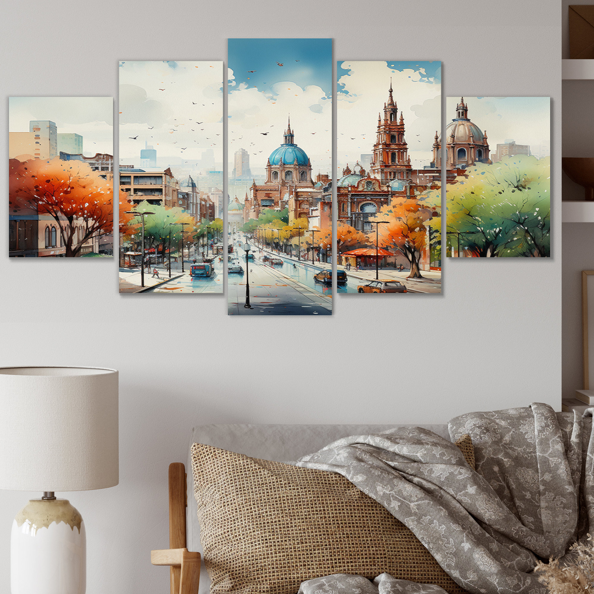 DesignArt Mexico City Vibrant Vistas I Landscape & Nature Wall Decor on